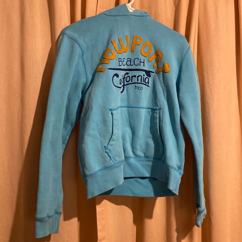 Blue Hollister hoodie